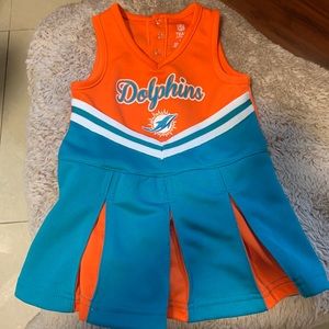 NFL Miami Dolphins toddler Cheerleader Dress 18M